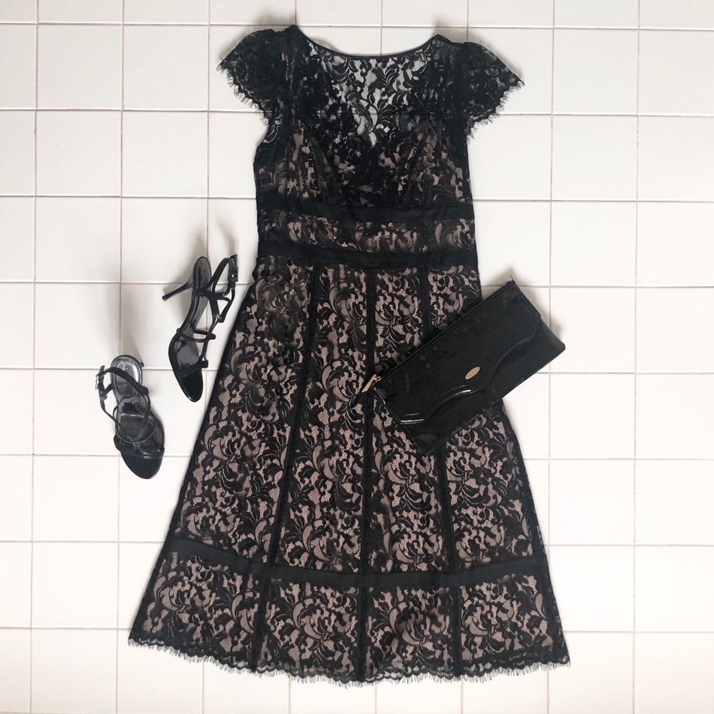 LOFT Lace Midi Cocktail Dress
